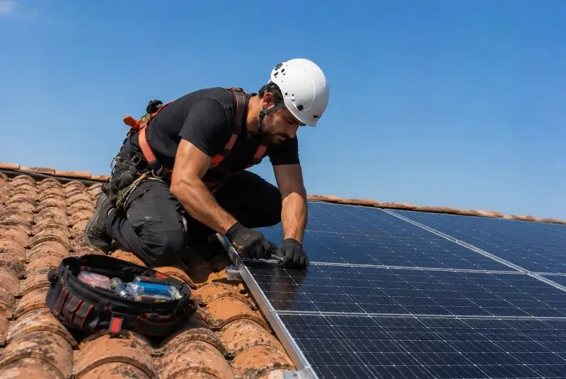 Maintenance et monitoring de panneaux solaires au Pouliguen
