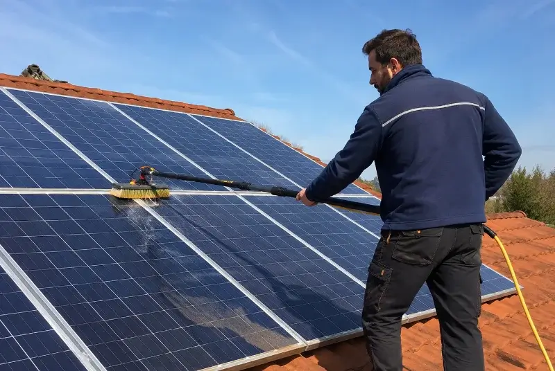 Nettoyage et entretien de panneaux solaires au Pouliguen