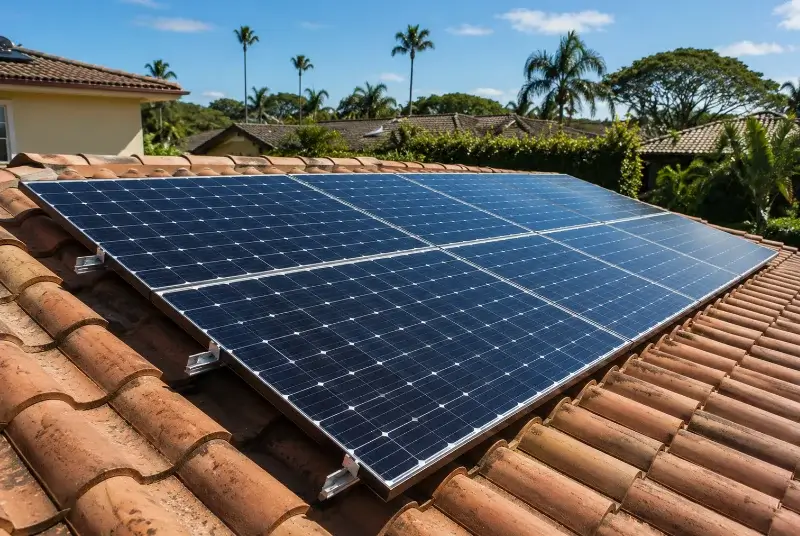 Installation de panneaux solaires au Pouliguen